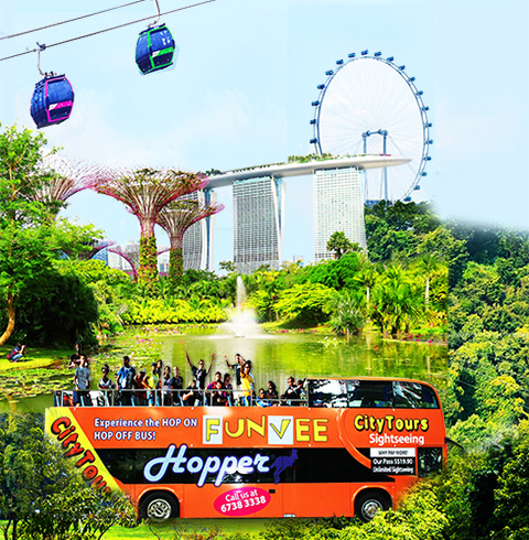 싱가포르 2층버스 시티투어 펀비버스 티켓 