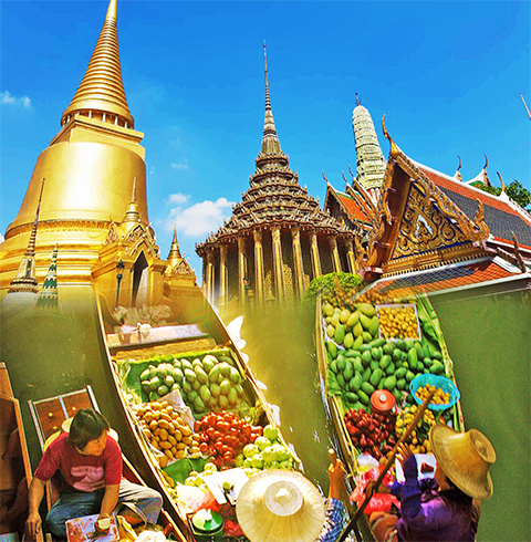 태국 방콕여행 담넌사두억 + 왕궁 + 새벽사원 투어 (한국어 가능 가이드 포함)