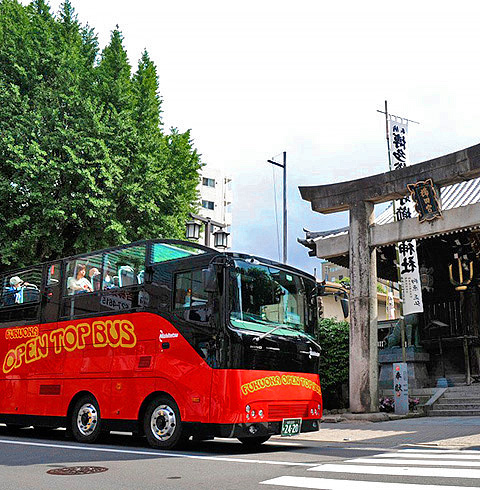 일본 후쿠오카 오픈탑 버스 반짝 야경 코스 